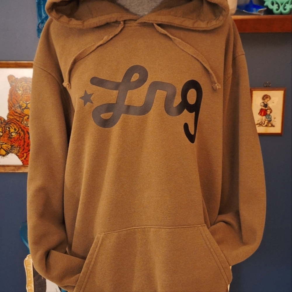 Lifted Research Group LRG Men's Brown Pullover Hoodie Size 3XL